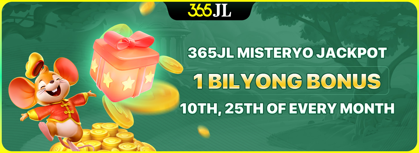 365JL Misteryo Jackpot promotion banner